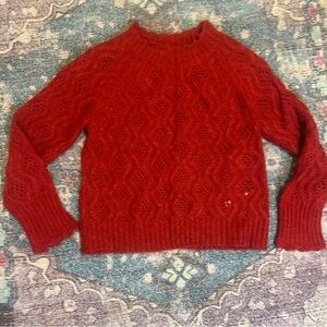 NWOT JCrew Alpaca Pointelle Sweater